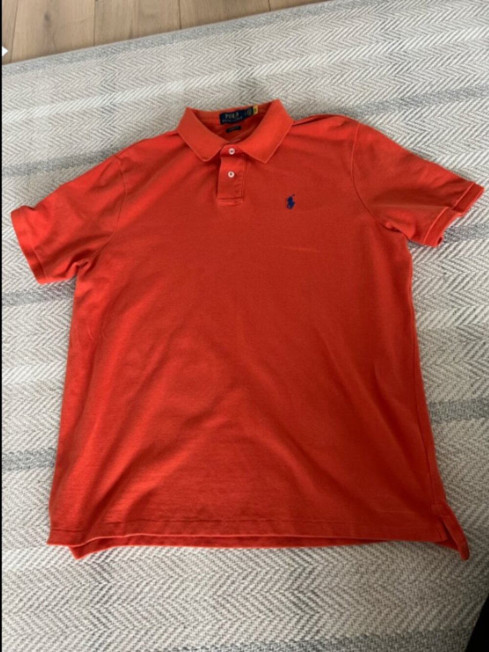 POLO Ralph Lauren Orange Classic Fit Polo in Size Large